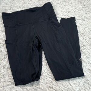 Lululemon Fast & Free 7/8 Tight II *Non-Reflective Nulux 25" Black